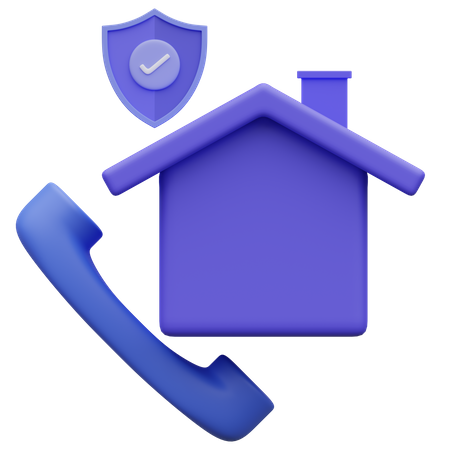 Assurance habitation  3D Icon