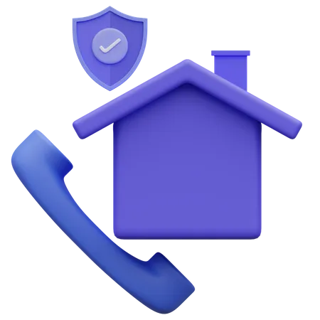 Assurance habitation  3D Icon