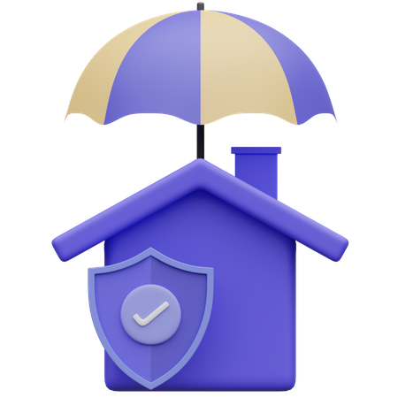 Assurance habitation  3D Icon