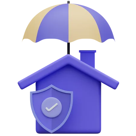 Assurance habitation  3D Icon