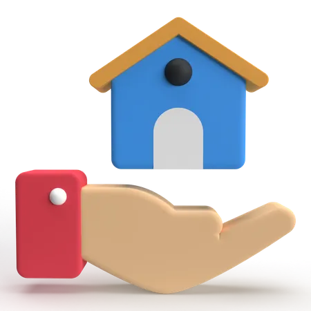 Assurance habitation  3D Icon