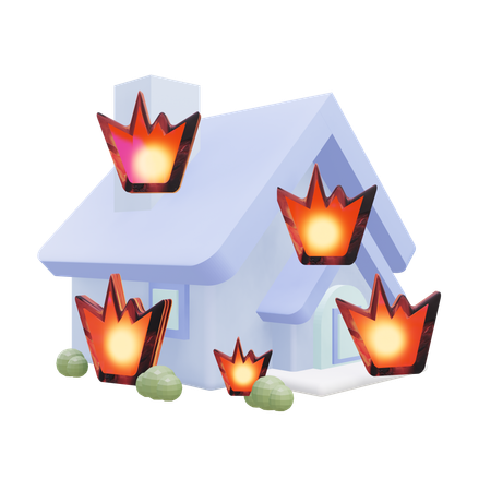 Assurance incendie  3D Icon