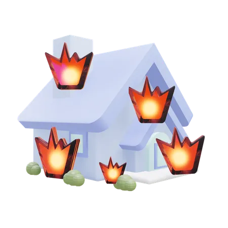 Assurance incendie  3D Icon