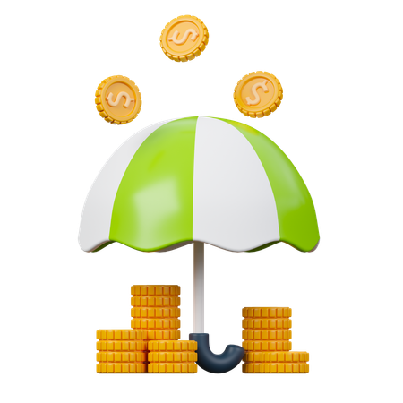 Investissement d'assurance  3D Icon