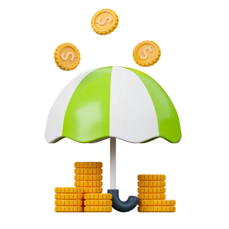 Investissement d'assurance  3D Icon