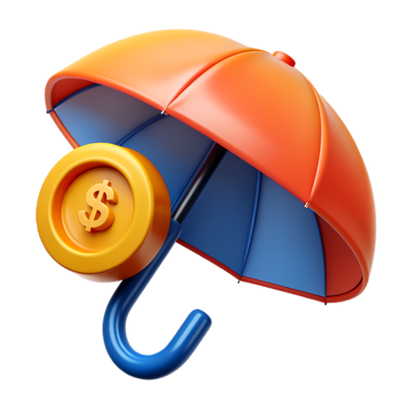 Parapluie d'assurance  3D Icon