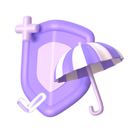 Protection d'assurance  3D Icon