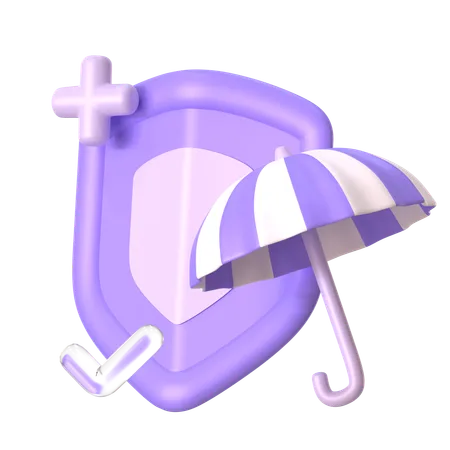 Protection d'assurance  3D Icon