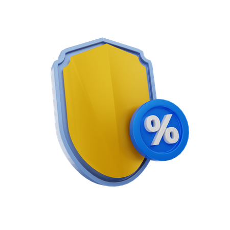 Taux d'assurance  3D Icon