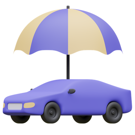Assurance automobile  3D Icon