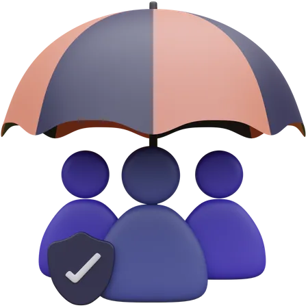 Assurance-vie  3D Icon