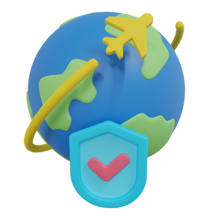 Assurance voyage  3D Icon