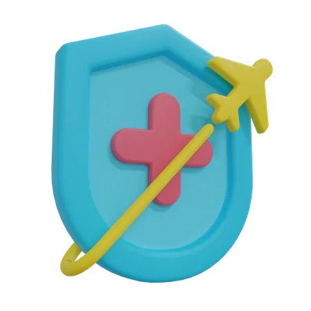 Assurance voyage  3D Icon