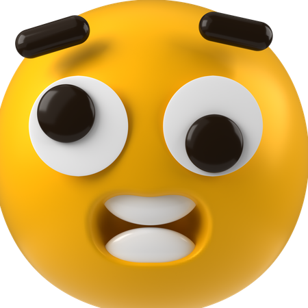 Emoji assustado  3D Icon