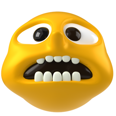 Emoji assustado  3D Icon