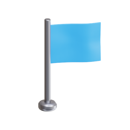 Asta de bandera  3D Icon