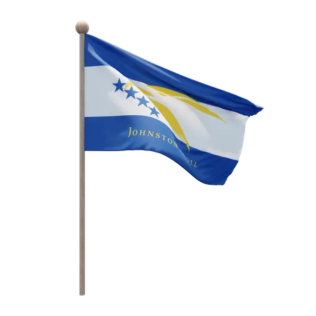 Asta de bandera del atolón de johnston  3D Flag