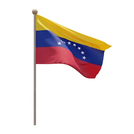 Asta de la bandera de venezuela  3D Flag