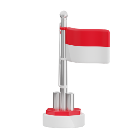 Asta de bandera  3D Icon