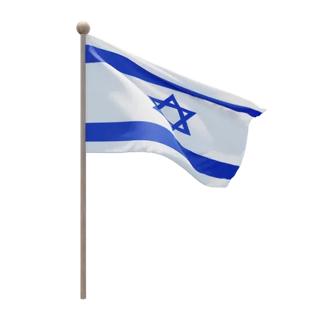 Asta de bandera de israel  3D Flag