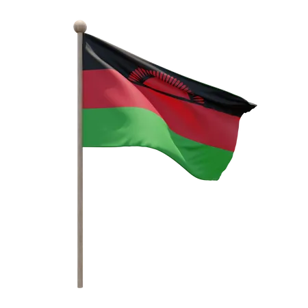 Asta de bandera de malawi  3D Flag