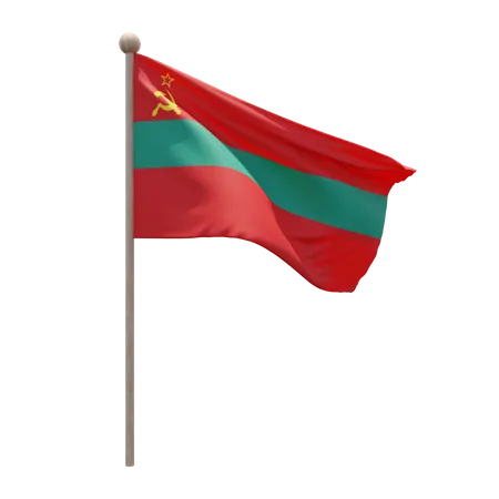 Asta de bandera de Transnistria  3D Flag