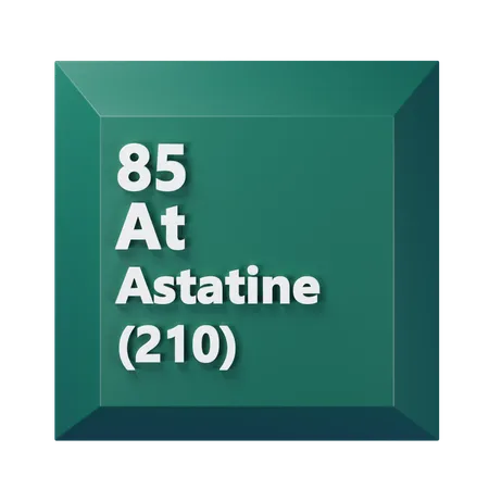 アスタチン  3D Icon