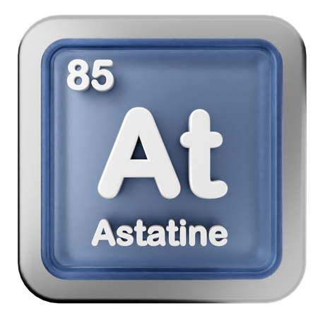 Astatine Periodic Table  3D Icon