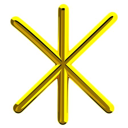 Asterisco  3D Icon