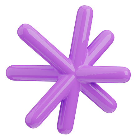 Asterisk  3D Icon