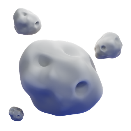 Asteroide  3D Icon