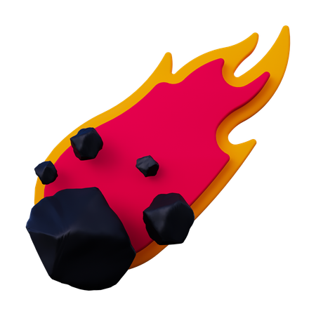 Asteroide  3D Icon