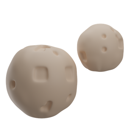 Asteróide  3D Icon