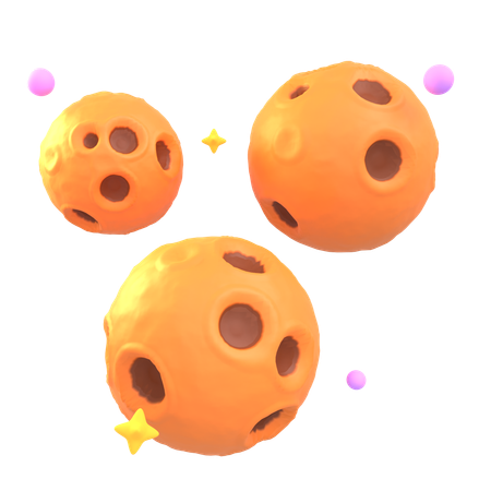 Astéroïdes  3D Icon