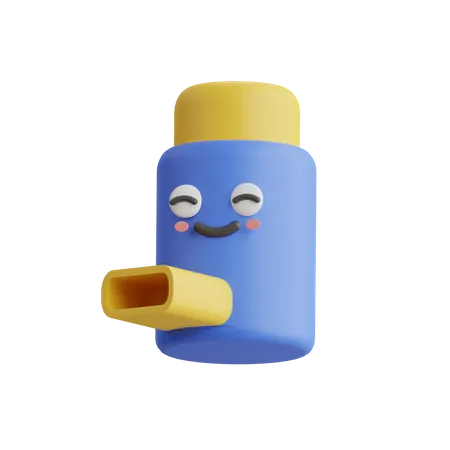 Asthma Inhaler  3D Icon