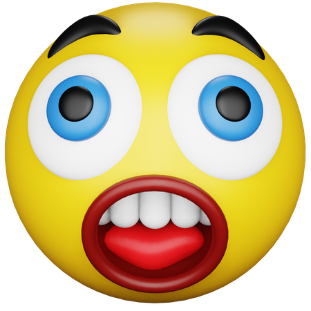 Astonished Emoji  3D Icon