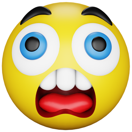 Astonished Emoji  3D Icon