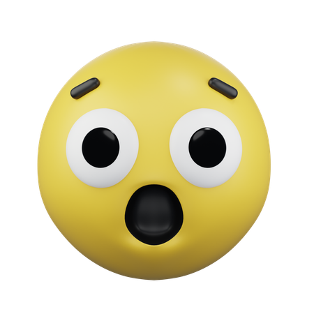 Astonished Face  3D Icon