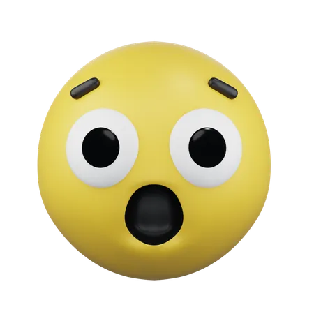 Astonished Face  3D Icon