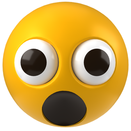 Astonished Face  3D Icon