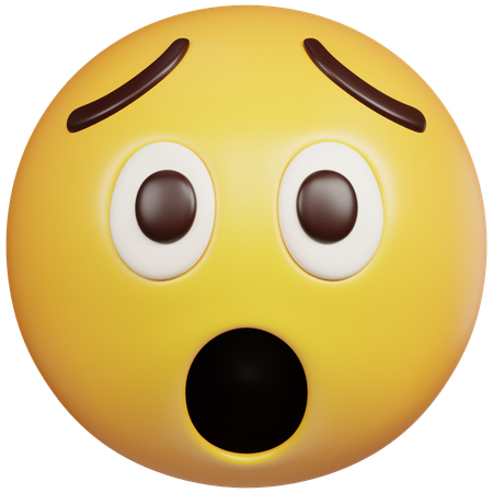 Astonished Face Emoji  3D Icon