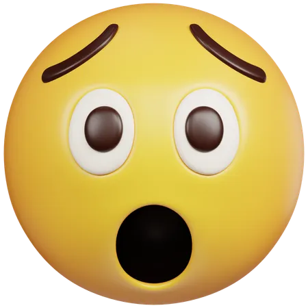 Astonished Face Emoji  3D Icon