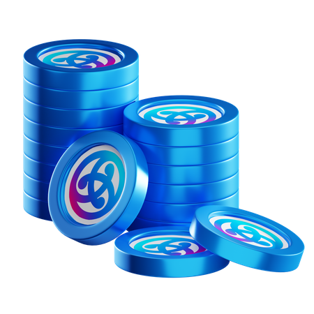 Astr Coin Stacks  3D Icon