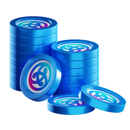 Astr Coin Stacks  3D Icon