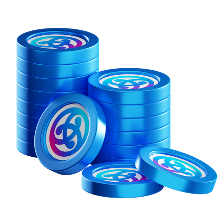 Astr Coin Stacks  3D Icon