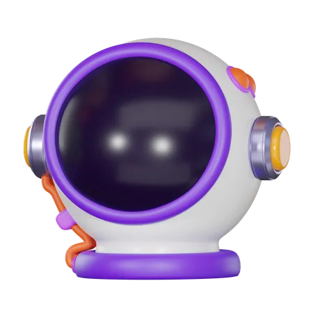 Embark On Journey Through Space Of An Astronaut Helmet Suitable For Science Fiction Themes Space Missions And Cosmic Adventures 3 D Render Illustration 3D Icon