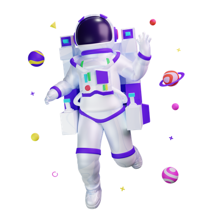 Astronaut  3D Icon