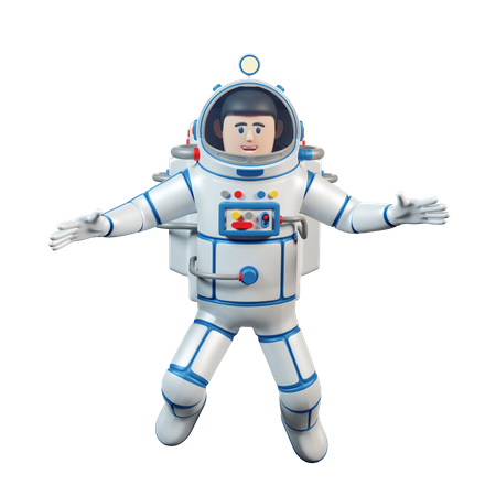 Astronaut  3D Illustration