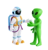 Astronaut And Alien