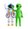 Astronaut And Alien